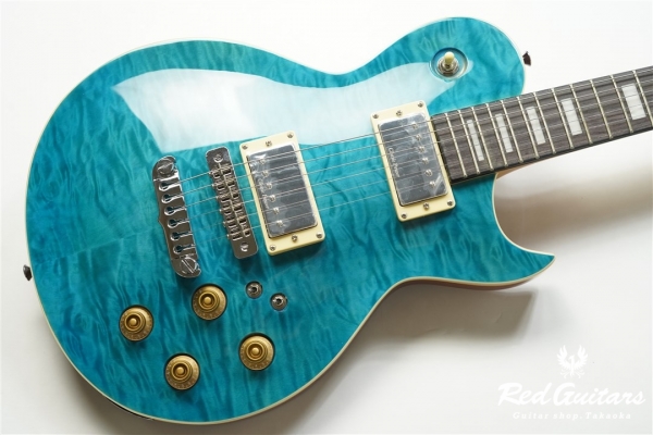 Aria Pro II PE-480 - See-through Emerald Blue | Red Guitars Online
